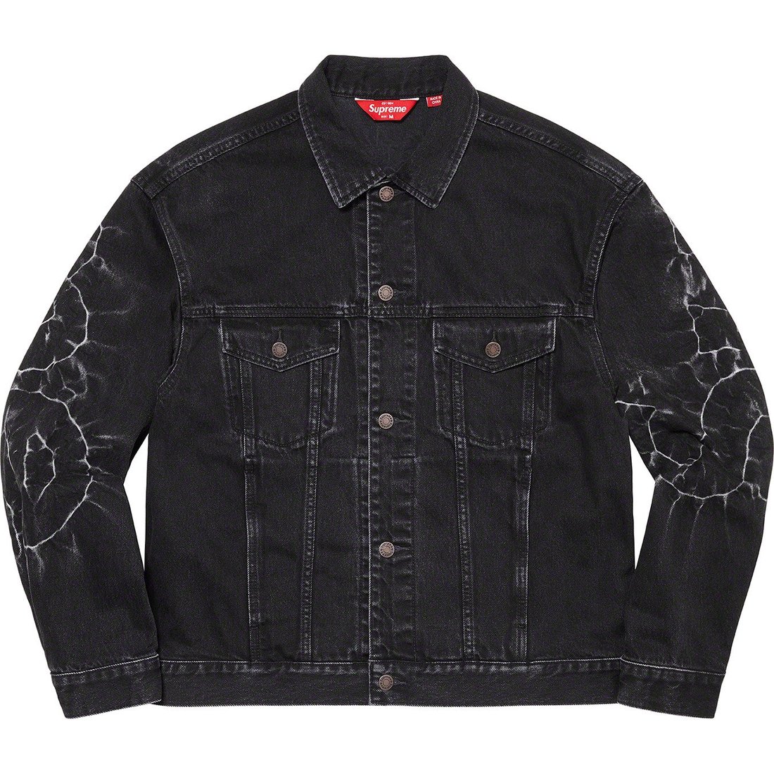 Details on Shibori Denim Trucker Jacket Black from spring summer 2023 (Price is $298)