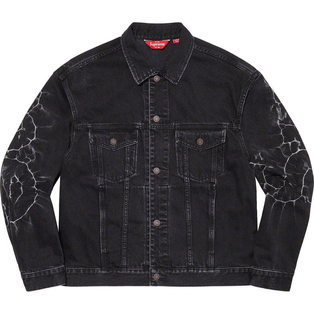 Details on Shibori Denim Trucker Jacket Black from spring summer
                                                    2023 (Price is $298)