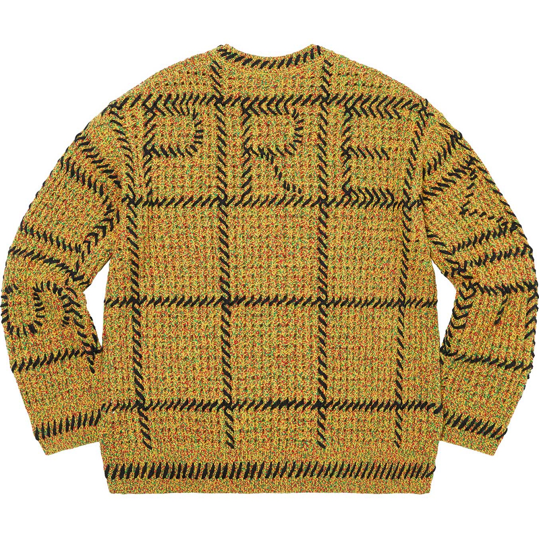 Details on Quilt Stitch Sweater Yellow from spring summer 2023 (Price is $198)