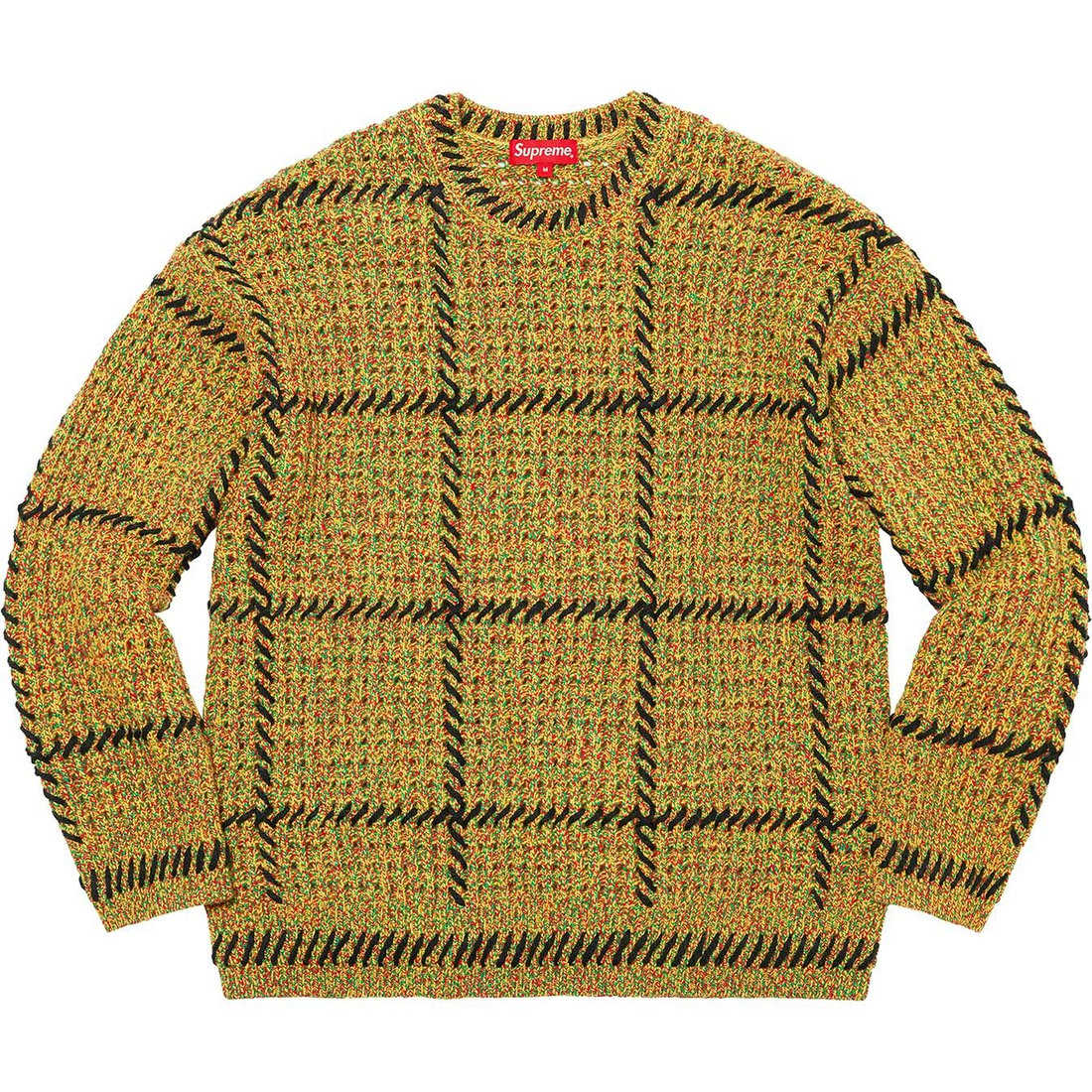 Details on Quilt Stitch Sweater Yellow from spring summer 2023 (Price is $198)