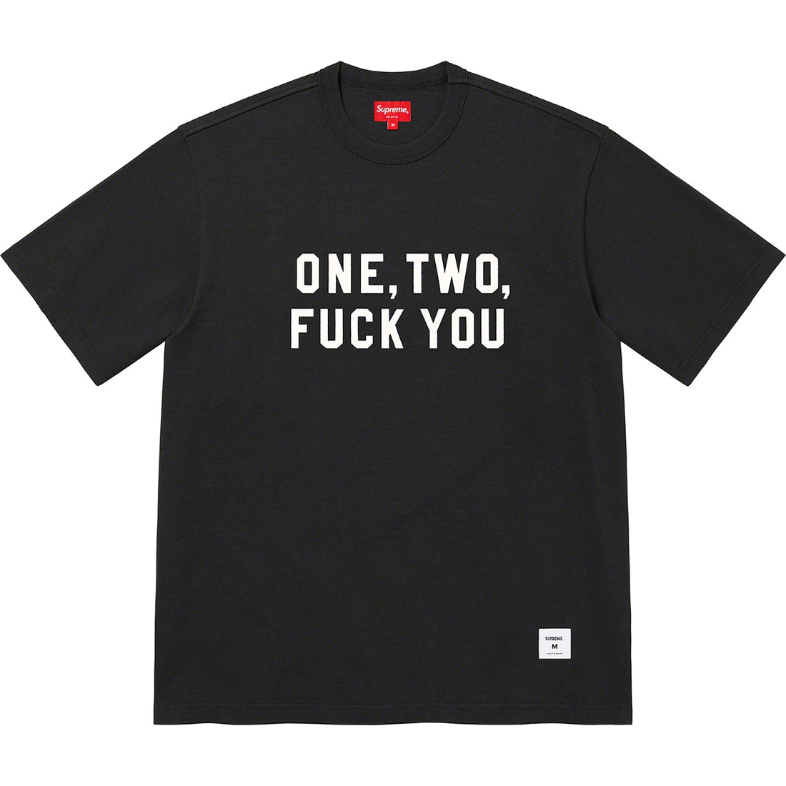 Details on One Two Fuck You S S Top Black from spring summer 2023 (Price is $68)