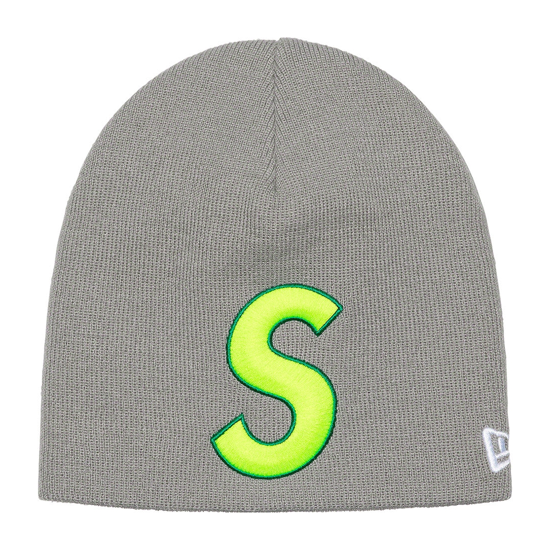 Details on New Era S Logo Beanie Grey from spring summer
                                                    2023 (Price is $40)
