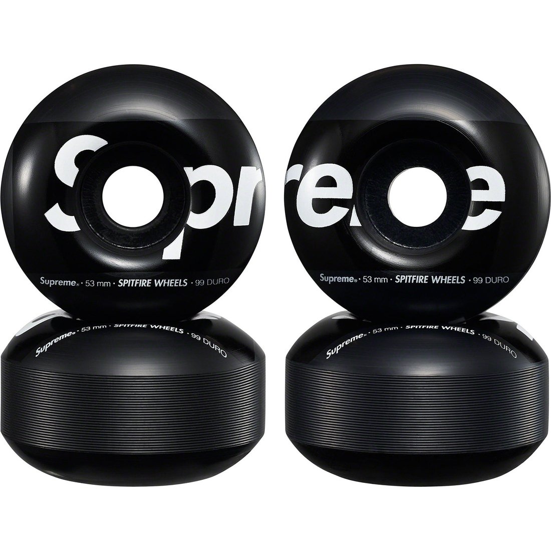 Details on Supreme Spitfire Shop Wheels (Set of 4) Black - 53mm from spring summer
                                                    2023 (Price is $36)