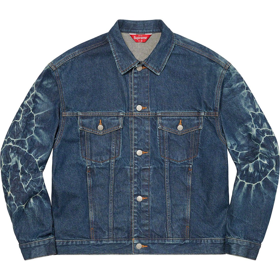 Details on Shibori Denim Trucker Jacket Rigid Indigo from spring summer
                                                    2023 (Price is $298)