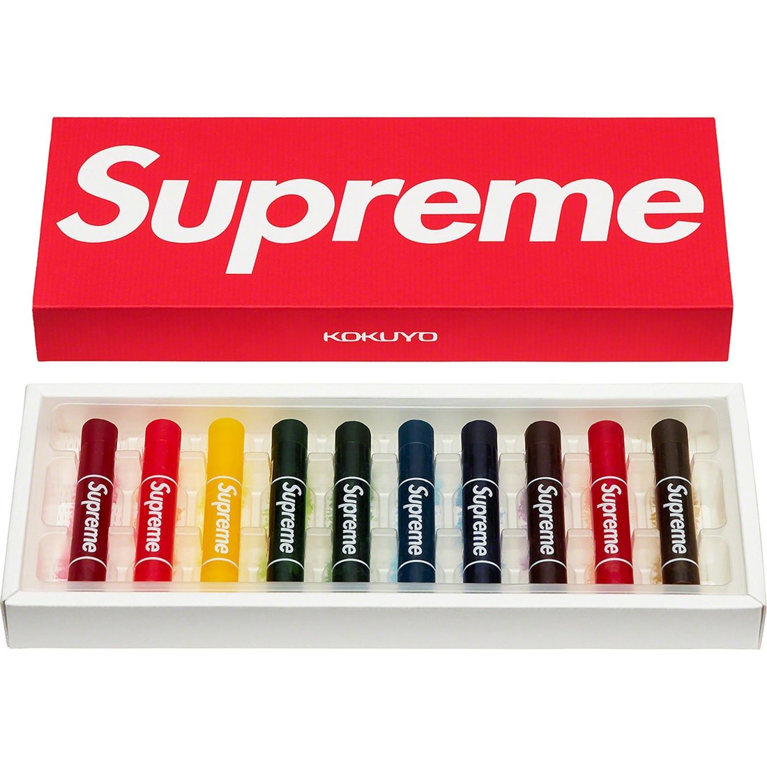 Details on Supreme Kokuyo Translucent Crayons (Pack of 10) Multicolor from spring summer 2023 (Price is $38)