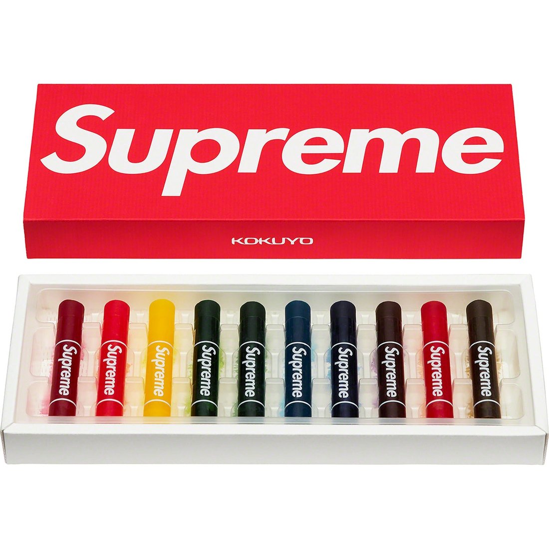 Details on Supreme Kokuyo Translucent Crayons (Pack of 10) Multicolor from spring summer
                                                    2023 (Price is $38)