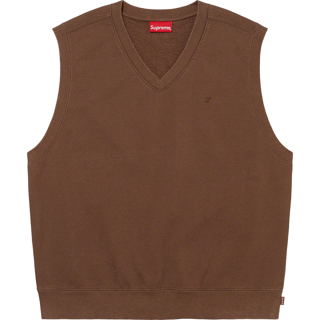 Details on Sweatshirt Vest Brown from spring summer 2023 (Price is $128)