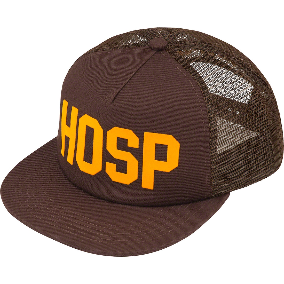 Details on HOSP Mesh Back 5-Panel Brown from spring summer
                                                    2023 (Price is $48)