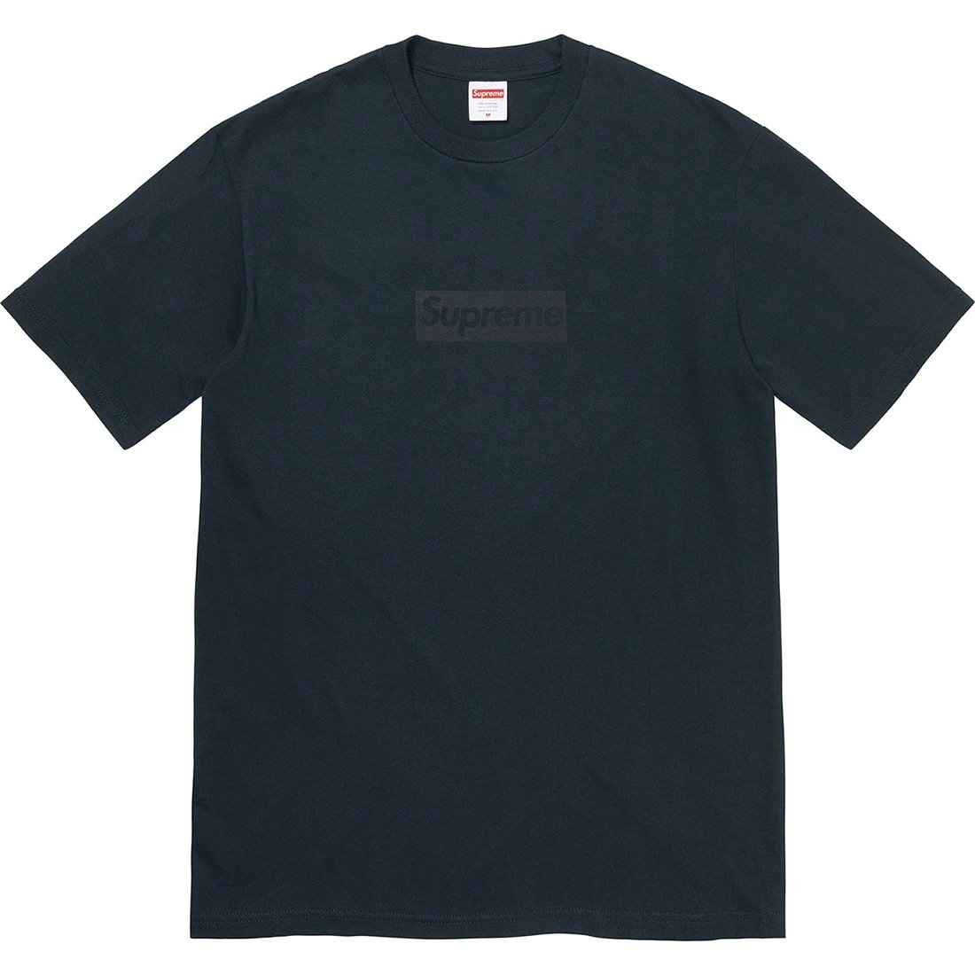 Details on Tonal Box Logo Tee Navy from spring summer
                                                    2023 (Price is $40)