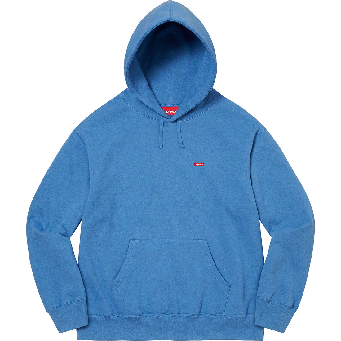 Details on Small Box Hooded Sweatshirt Pale Royal from spring summer 2023 (Price is $148)