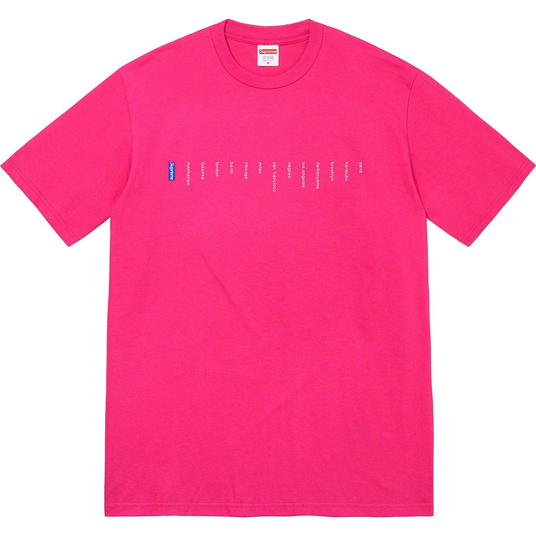 Details on Location Tee Pink from spring summer 2023 (Price is $40)