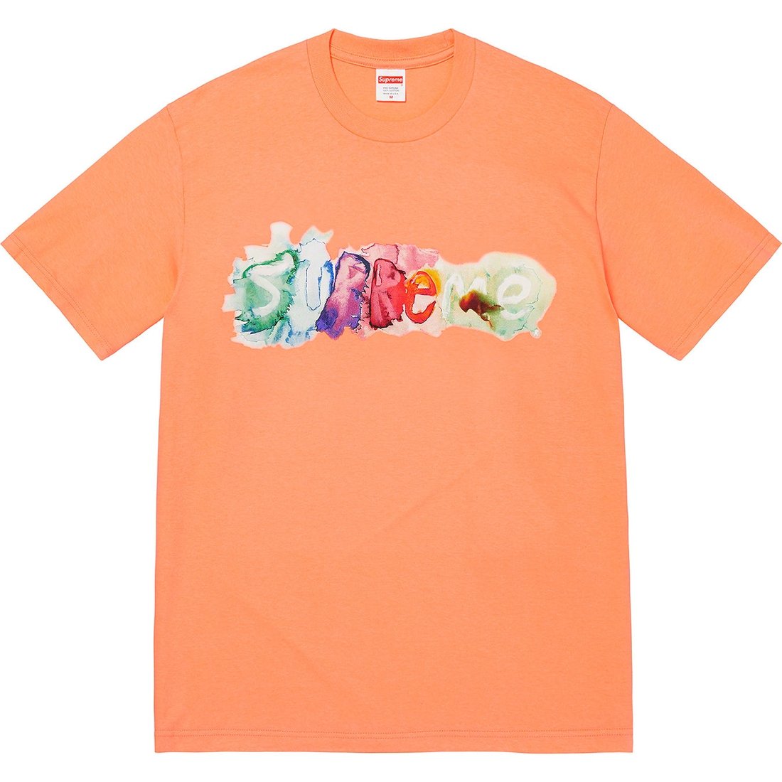 Details on Watercolor Tee Peach from spring summer 2023 (Price is $40)