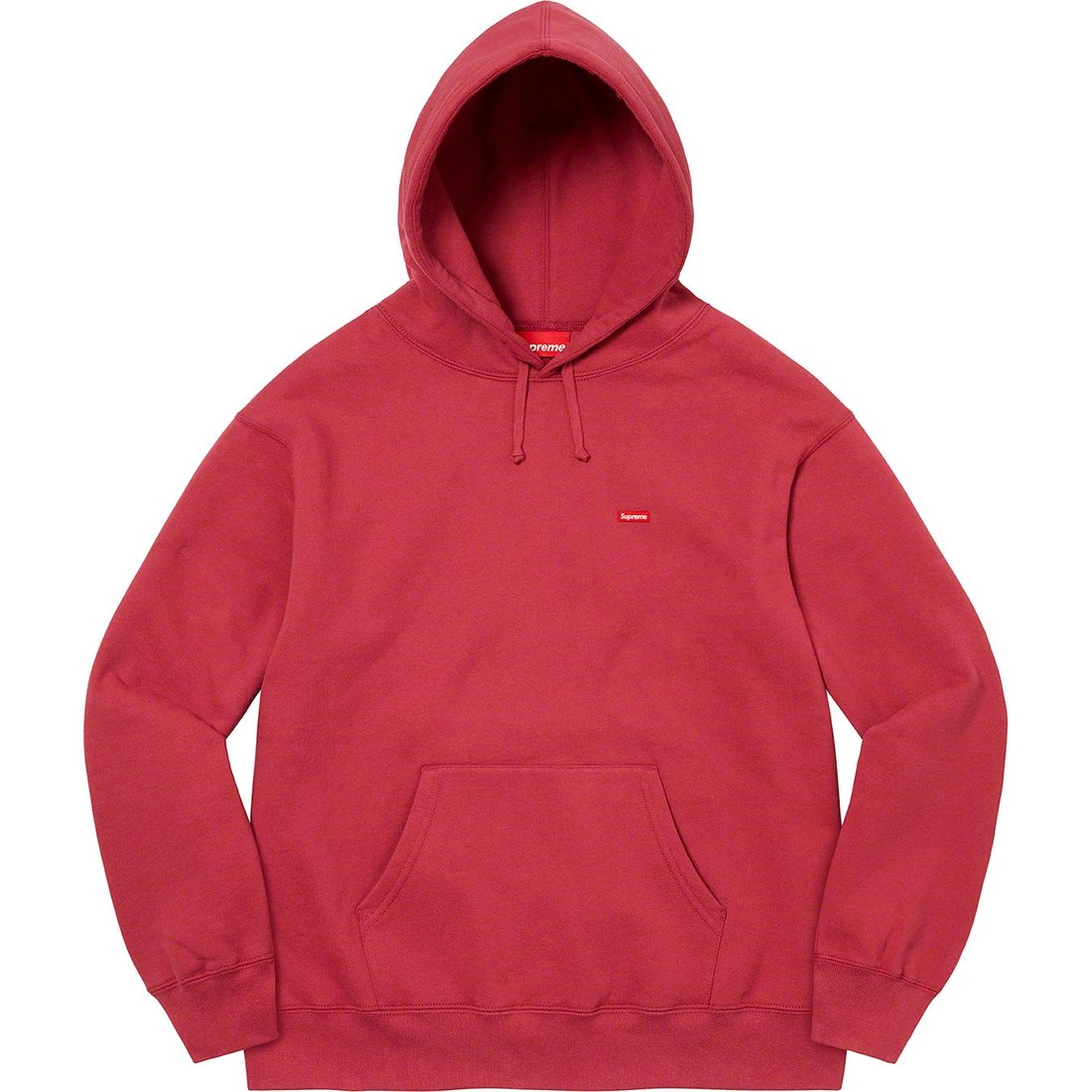 Details on Small Box Hooded Sweatshirt Dark Red from spring summer 2023 (Price is $148)