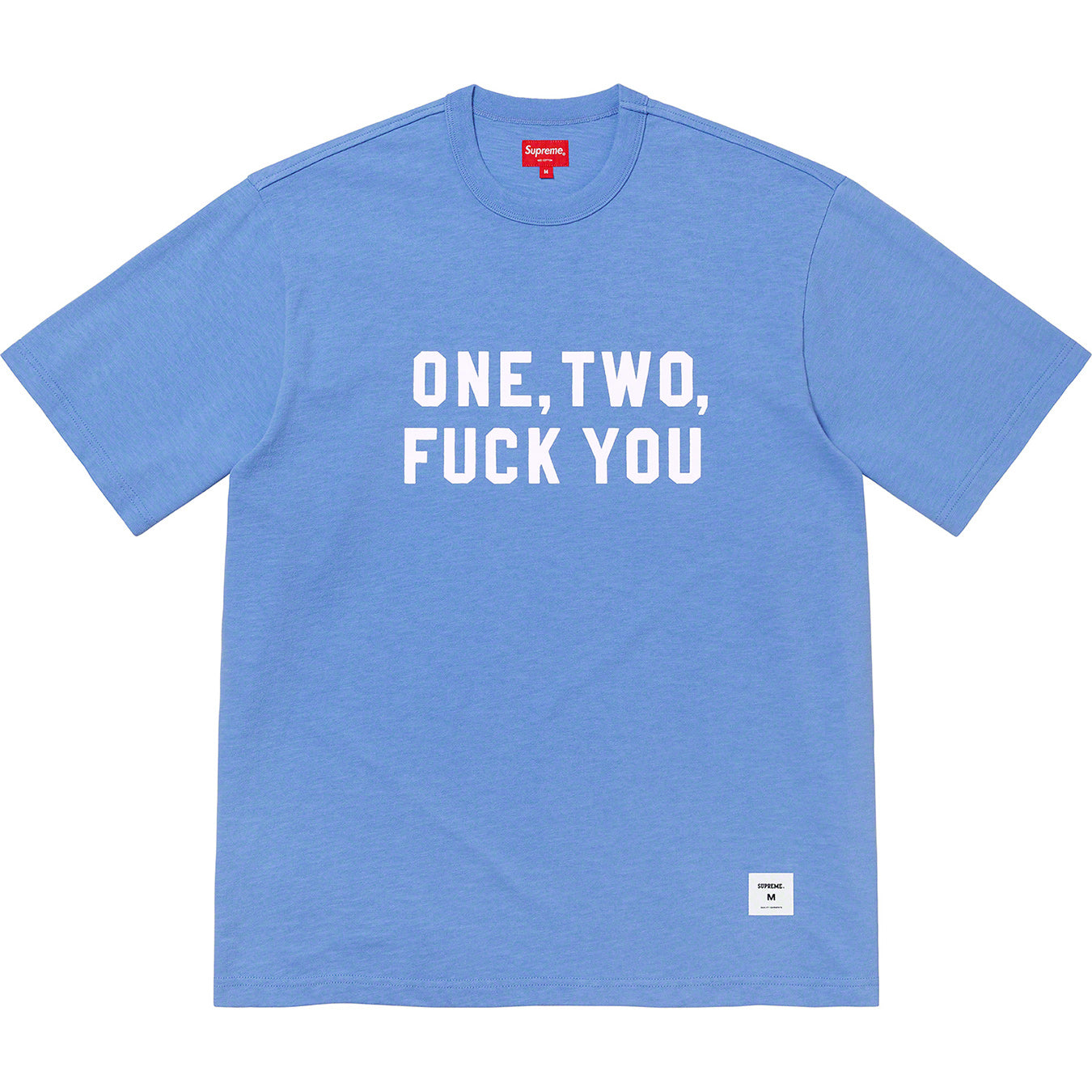 Supreme one two fack you  S/S top  Tシャツ