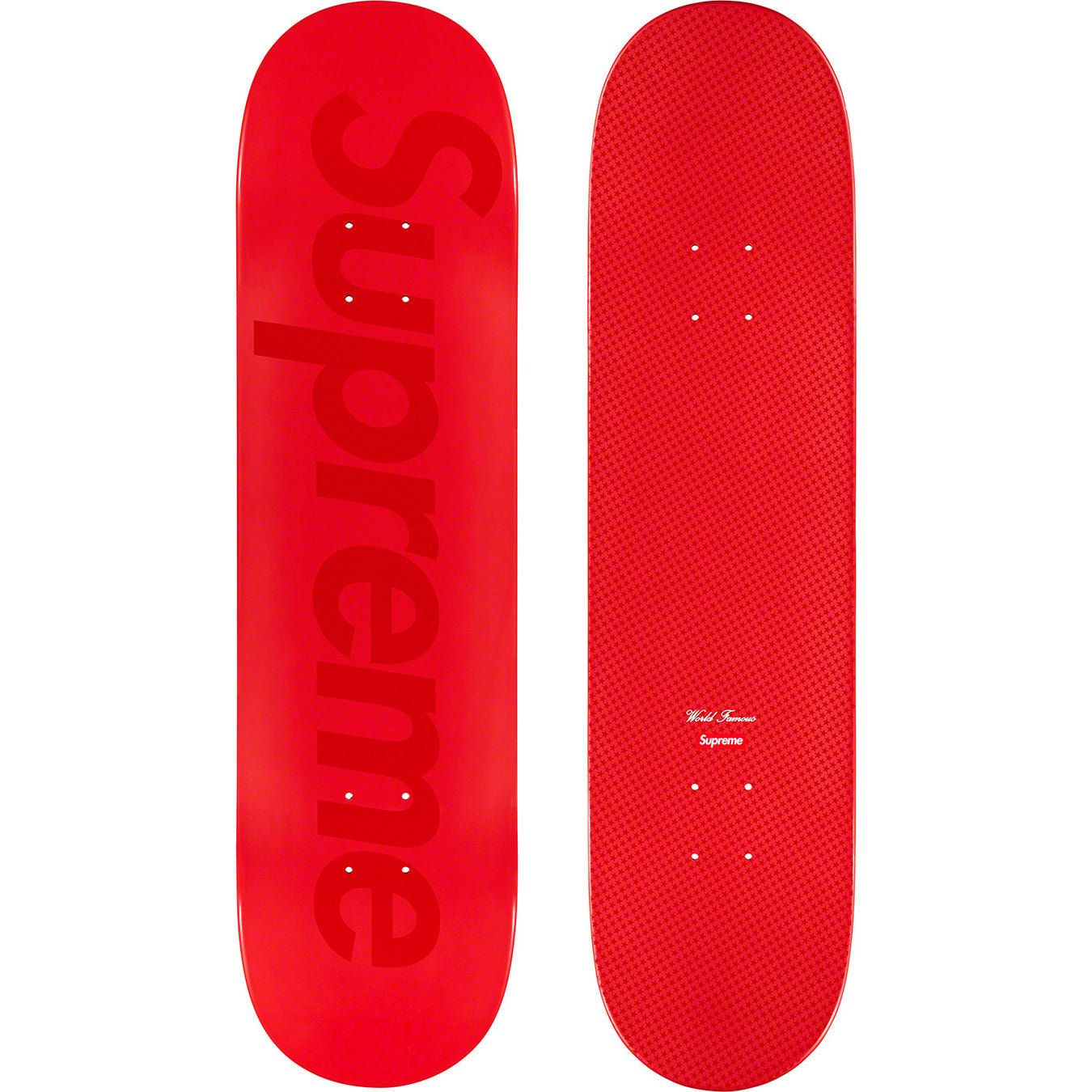 SUPREME TONAL BOX LOGO SKATEBOARD RED SS23 WEEK 1 (100% AUTHENTIC