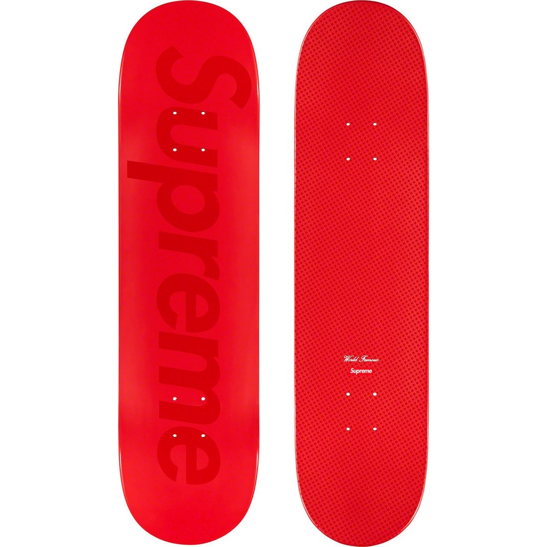 Details on Tonal Box Logo Skateboard Red - 8.25" x 32" from spring summer
                                                    2023 (Price is $58)