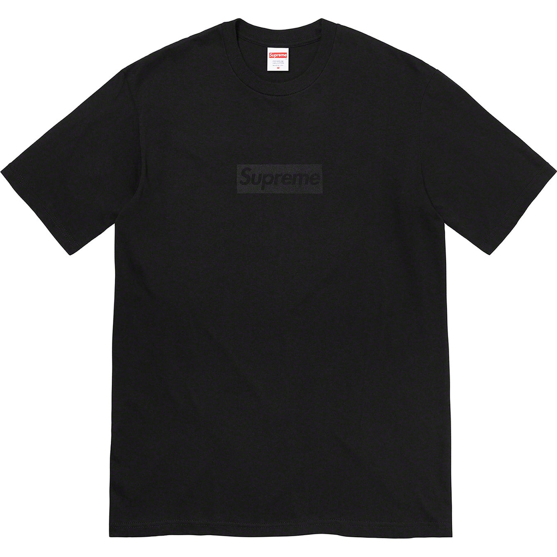 Details on Tonal Box Logo Tee Black from spring summer 2023 (Price is $40)