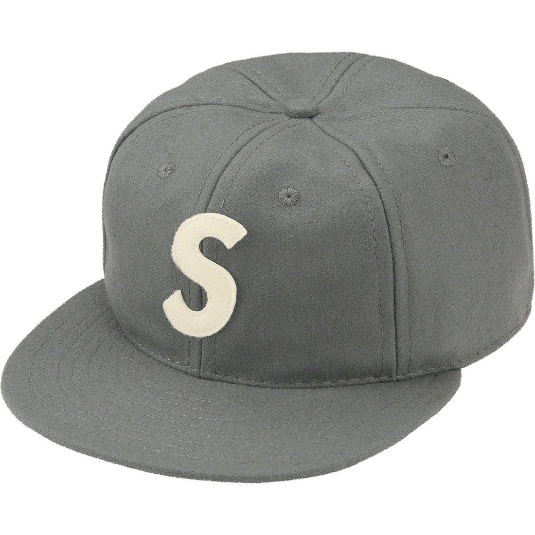 Details on Ebbets S Logo Fitted 6-Panel Grey from spring summer
                                                    2023 (Price is $64)