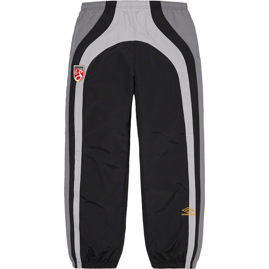 Details on Supreme Umbro Track Pant Black from spring summer 2023 (Price is $158)