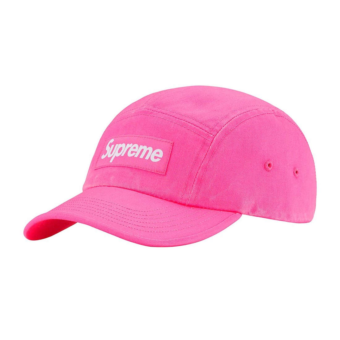 Details on Washed Chino Twill Camp Cap Pink from spring summer 2023 (Price is $48)