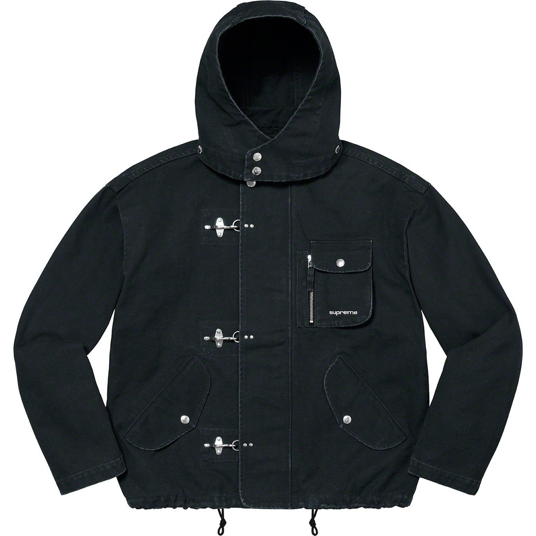 Details on Canvas Clip Jacket Black from spring summer 2023 (Price is $248)