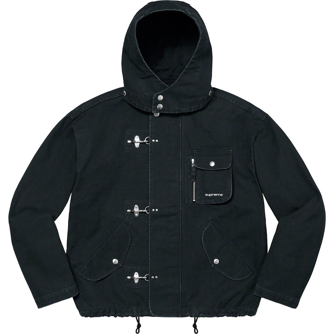 Details on Canvas Clip Jacket Black from spring summer
                                                    2023 (Price is $248)