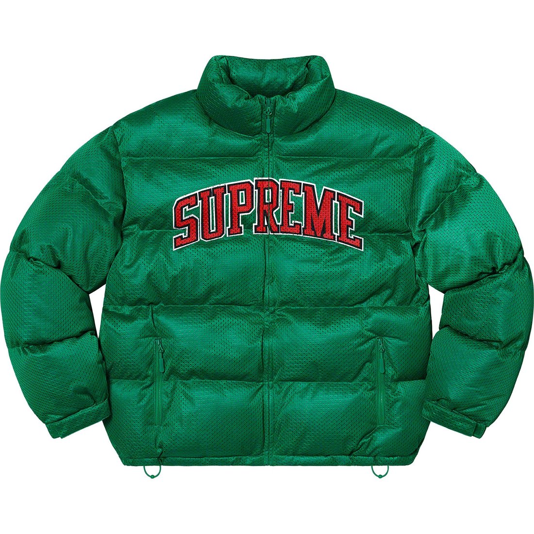 Details on Mesh Jersey Puffer Jacket Green from spring summer
                                                    2023 (Price is $348)