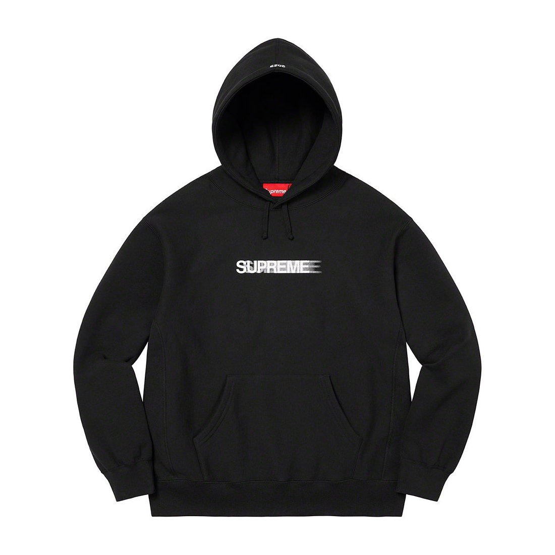 Details on Motion Logo Hooded Sweatshirt Black from spring summer
                                                    2023 (Price is $158)