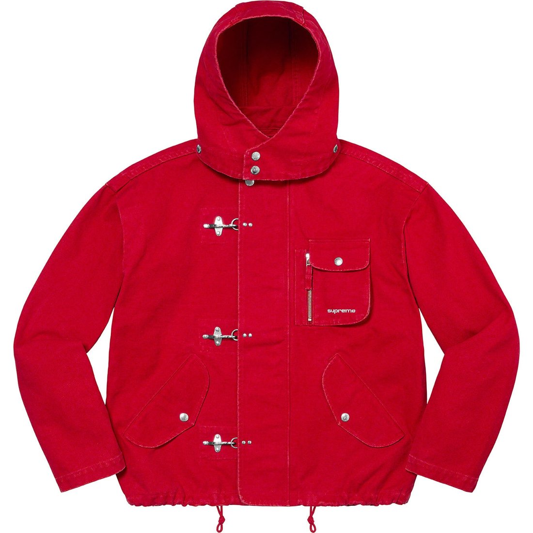 Details on Canvas Clip Jacket Red from spring summer
                                                    2023 (Price is $248)