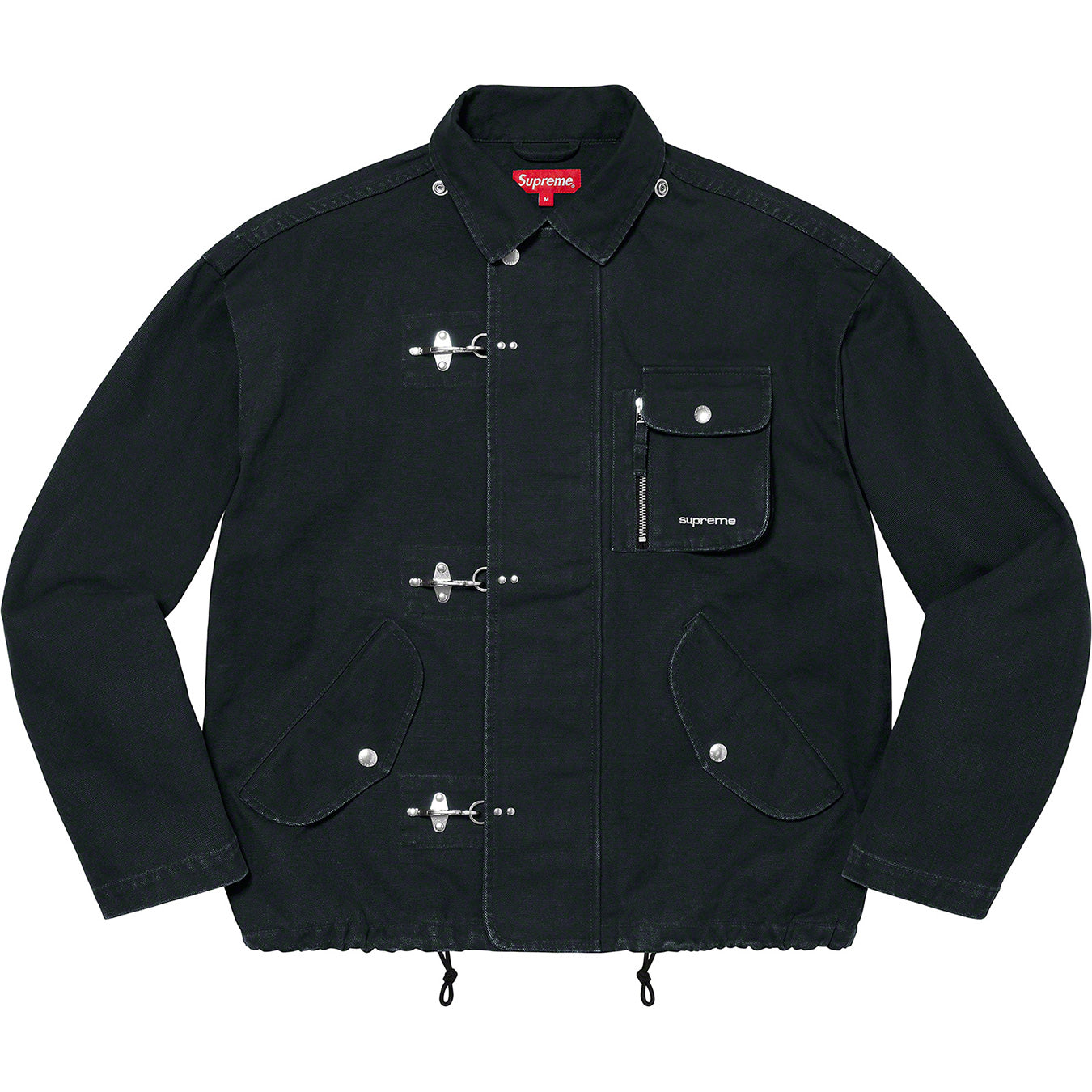 Supreme canvas clip jacket Black