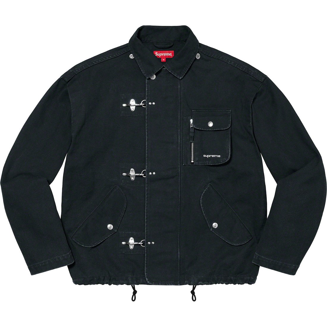 Details on Canvas Clip Jacket Black from spring summer
                                                    2023 (Price is $248)