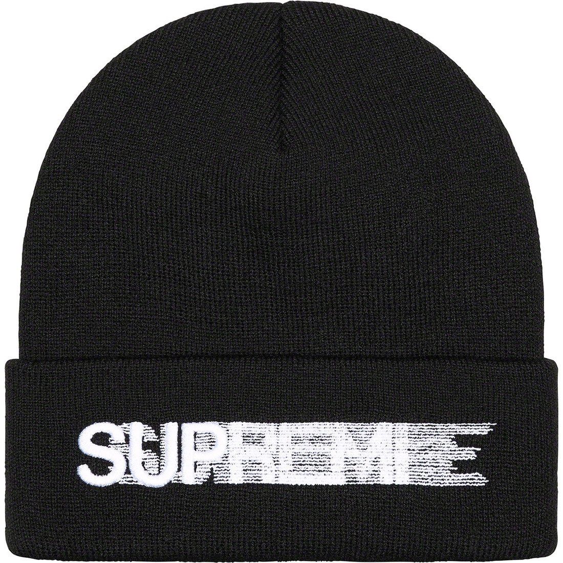 Details on Motion Logo Beanie Black from spring summer 2023 (Price is $38)