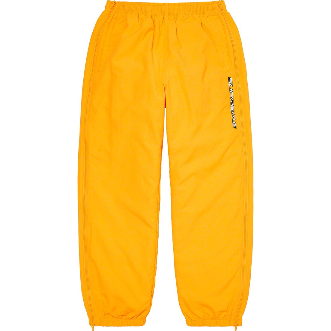 Details on Full Zip Baggy Warm Up Pant Yellow from spring summer 2023 (Price is $138)