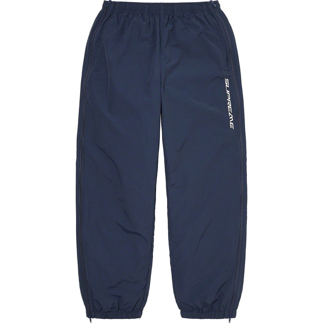 Details on Full Zip Baggy Warm Up Pant Navy from spring summer
                                                    2023 (Price is $138)