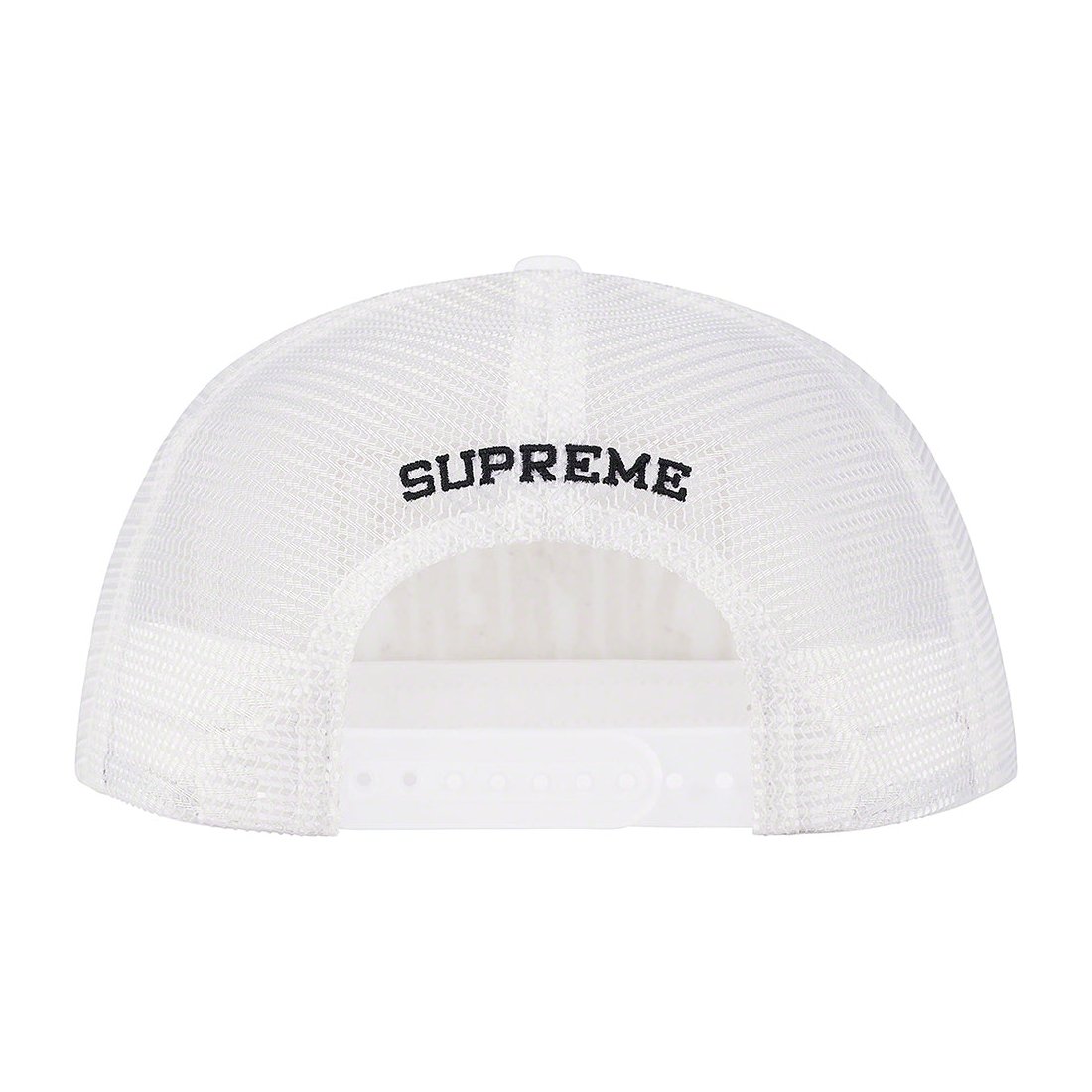 Details on Stamped Mesh Back 5-Panel White from spring summer
                                                    2023 (Price is $48)