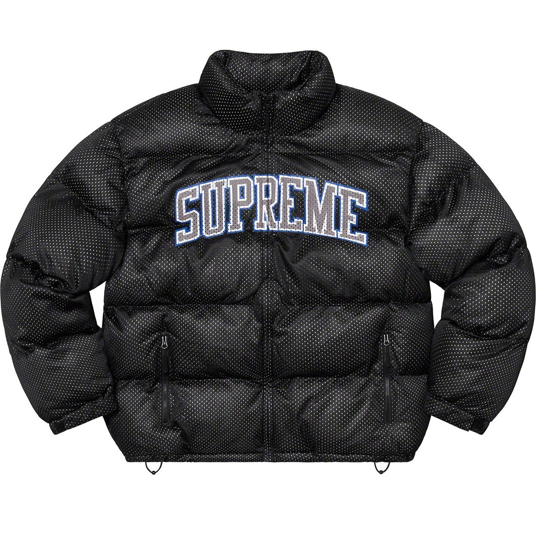 Details on Mesh Jersey Puffer Jacket Black from spring summer
                                                    2023 (Price is $348)