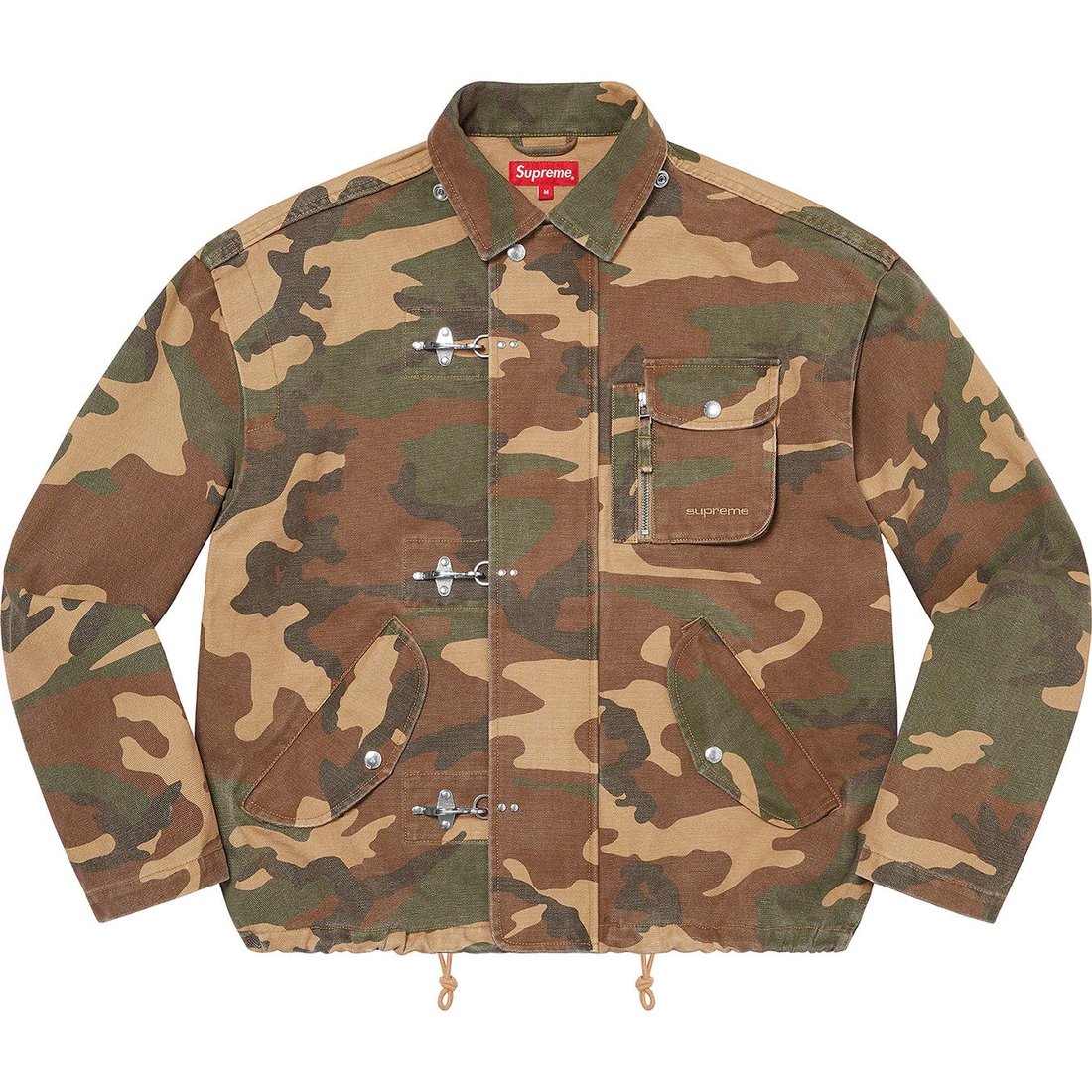 Details on Canvas Clip Jacket Tan Camo from spring summer 2023 (Price is $248)