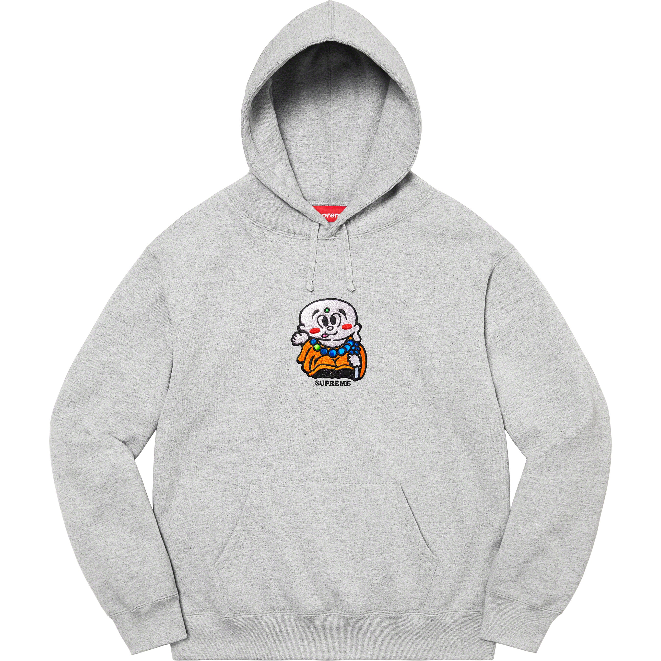 Supreme Inside Out Box Logo Hooded Sweatshirt Heather Grey - Size XXL