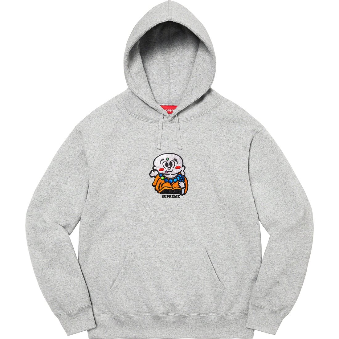 Details on AOI Buddha Hooded Sweatshirt Heather Grey from spring summer 2023 (Price is $158)