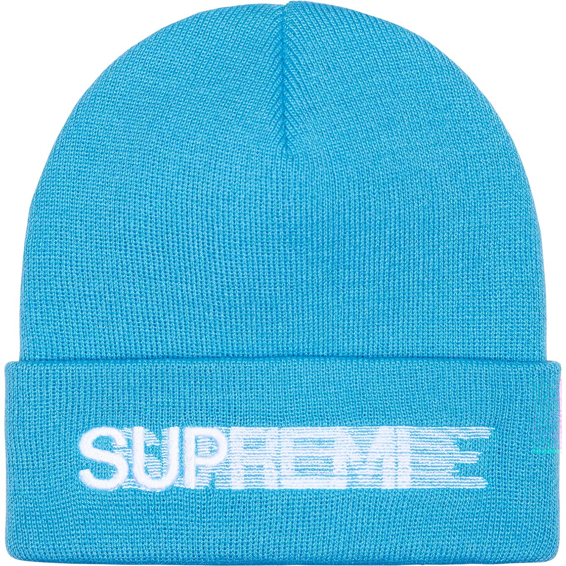 Details on Motion Logo Beanie Bright Blue from spring summer 2023 (Price is $38)