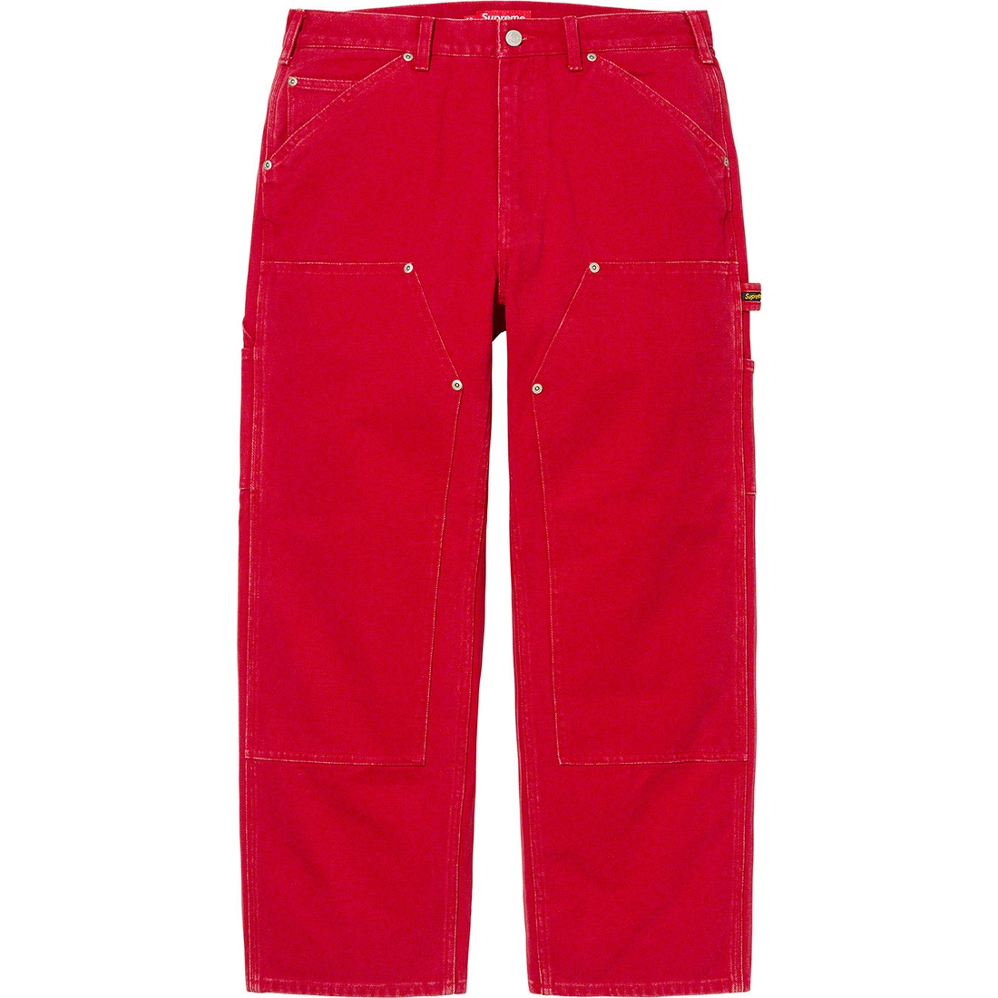 Details on Double Knee Painter Pant Red from spring summer 2023 (Price is $168)