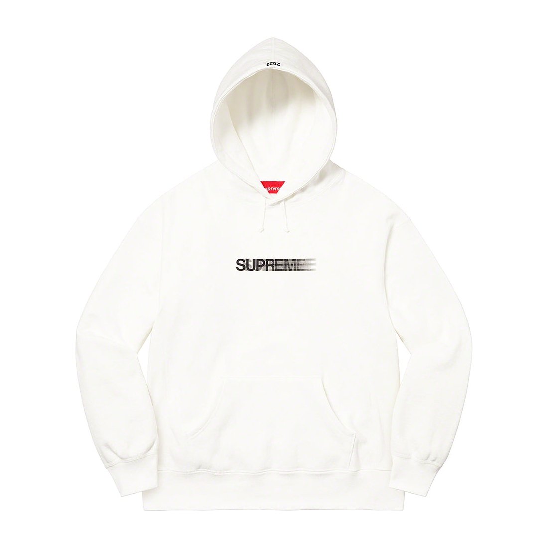 Details on Motion Logo Hooded Sweatshirt White from spring summer
                                                    2023 (Price is $158)