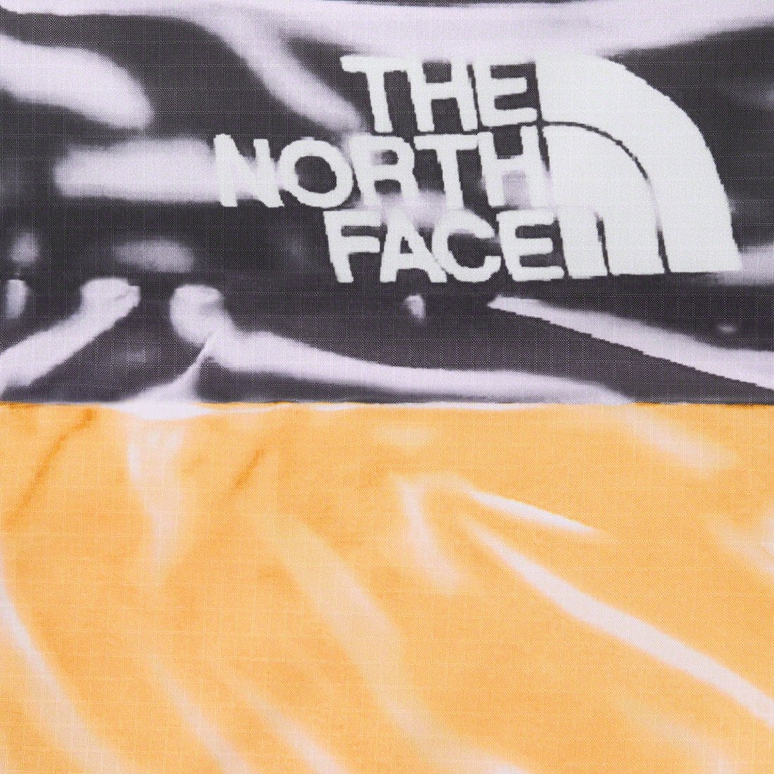 Details on Supreme The North Face Trompe L’oeil Printed Nuptse Jacket Yellow from spring summer
                                                    2023 (Price is $398)