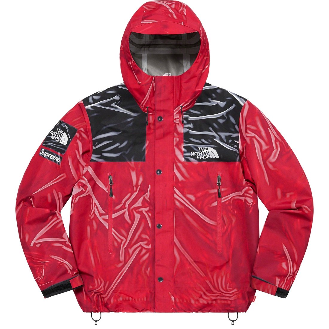 Details on Supreme The North Face Trompe L’oeil Printed Taped Seam Shell Jacket Red from spring summer
                                                    2023 (Price is $398)