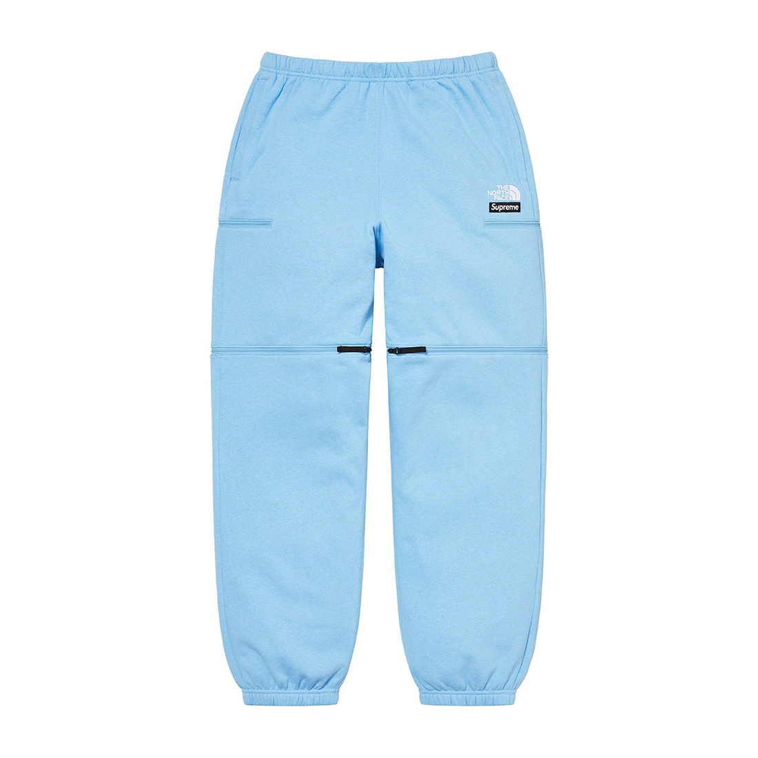 Details on Supreme The North Face Convertible Sweatpant Blue from spring summer 2023 (Price is $138)