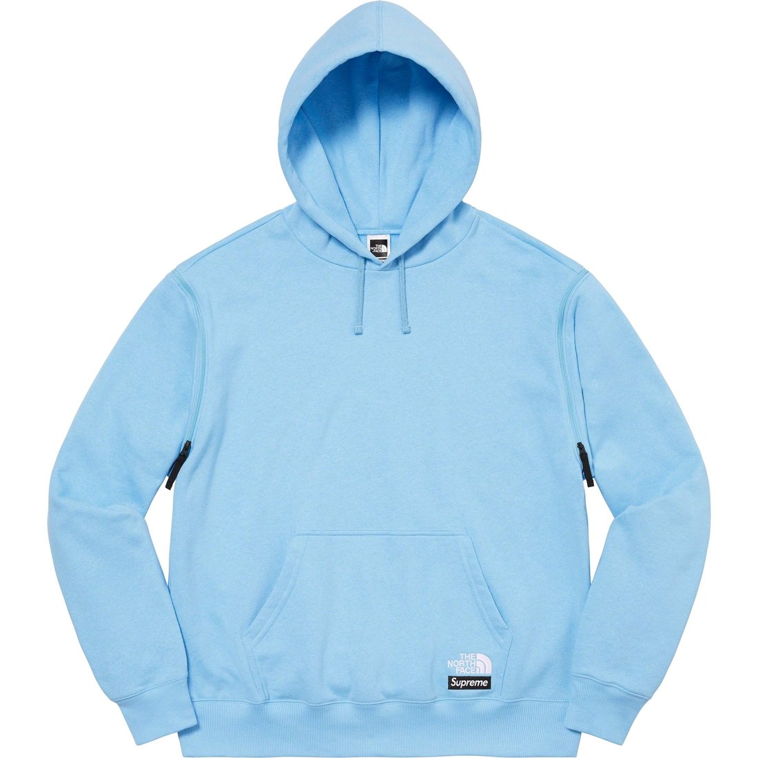 Details on Supreme The North Face Convertible Hooded Sweatshirt Blue from spring summer 2023 (Price is $148)