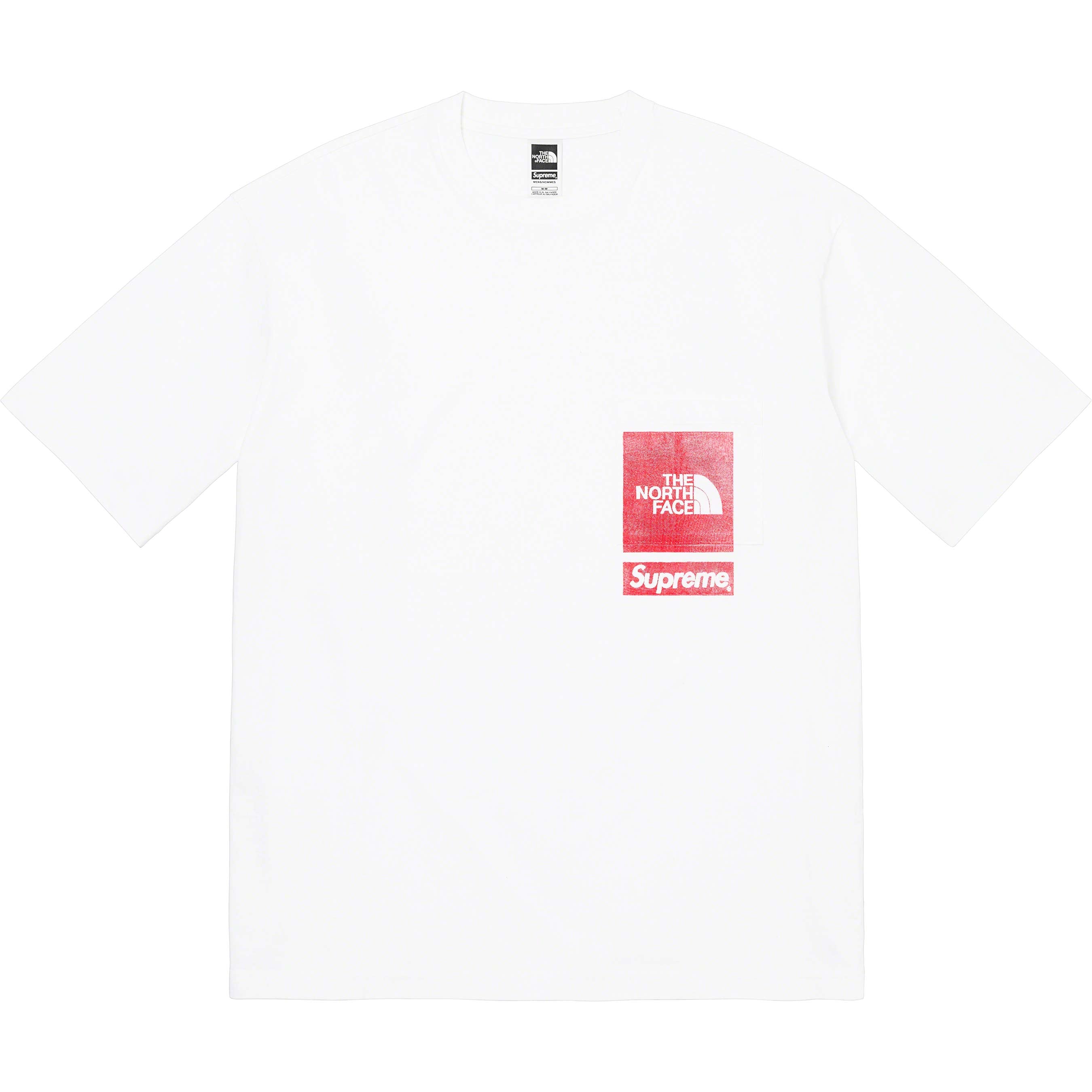 【S】Supreme/North Face Printed Pocket Tee