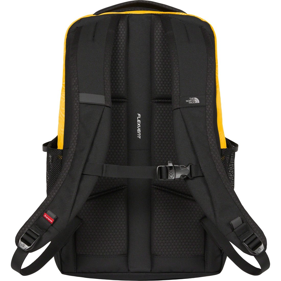 Details on Supreme The North Face Trompe L’oeil Printed Borealis Backpack Yellow from spring summer
                                                    2023 (Price is $158)