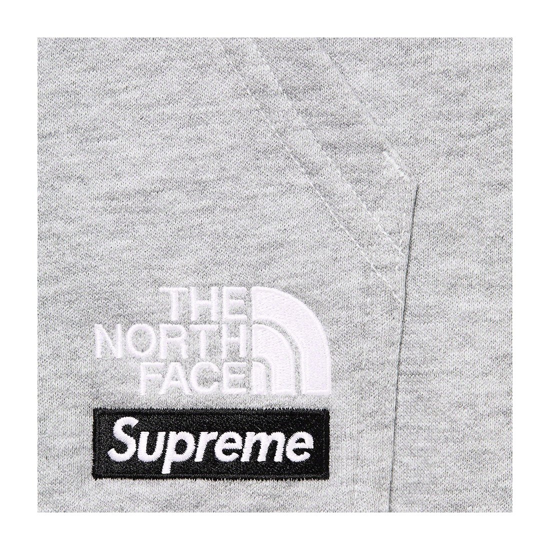 Details on Supreme The North Face Convertible Hooded Sweatshirt Heather Grey from spring summer 2023 (Price is $148)