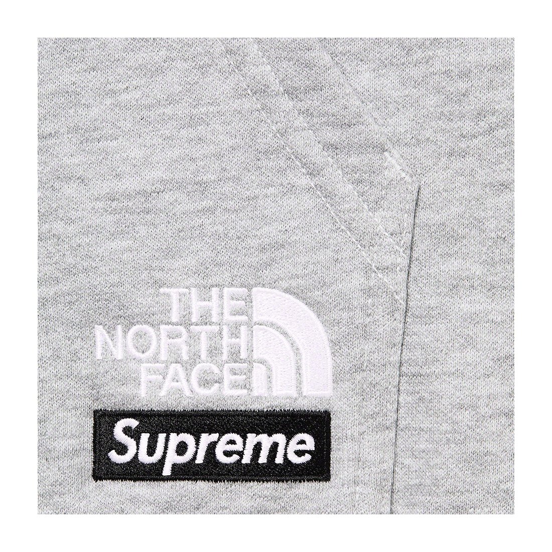 Details on Supreme The North Face Convertible Hooded Sweatshirt Heather Grey from spring summer
                                                    2023 (Price is $148)